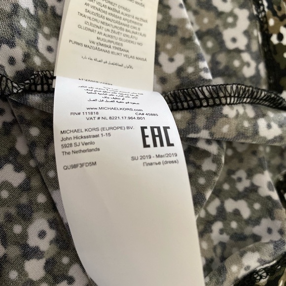 Michael Kors floral sleeveless dress w/ zip up M - Picture 5 of 11